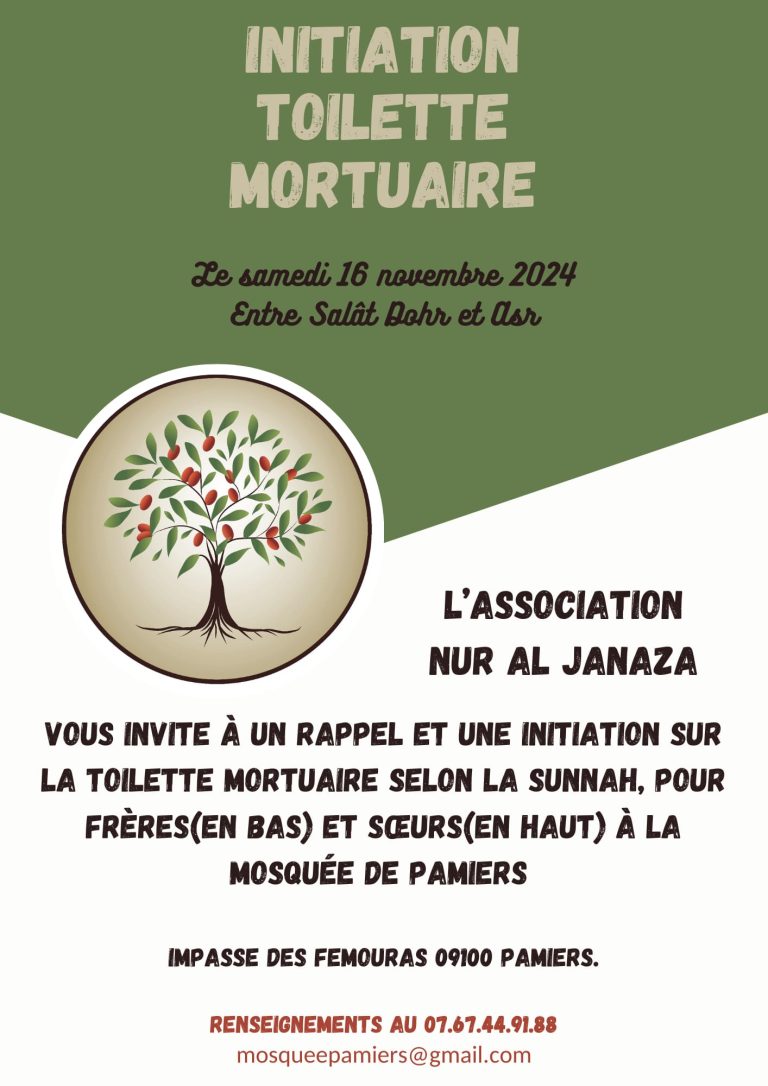 rites islamiques funéraires association nur al janaza Toulouse